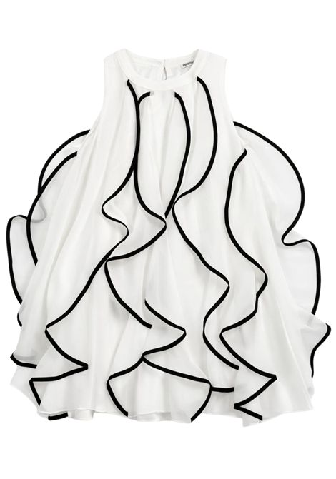 Abito bambina nero/bianco Patrizia Pepe | 7A0612NERO