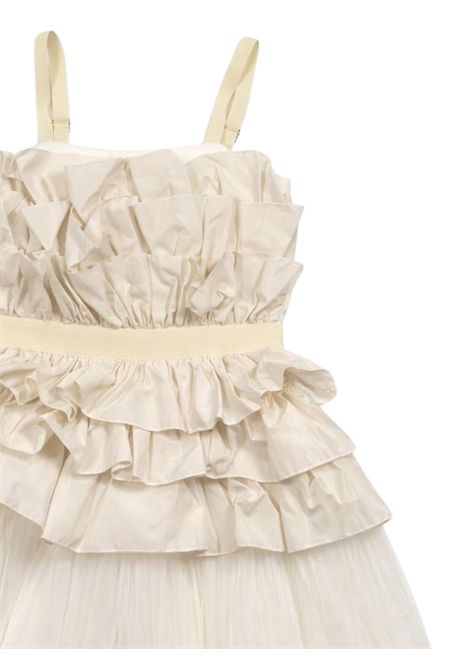 Abito bambina bianco con rouches Patrizia Pepe | 7A0615BIANCO