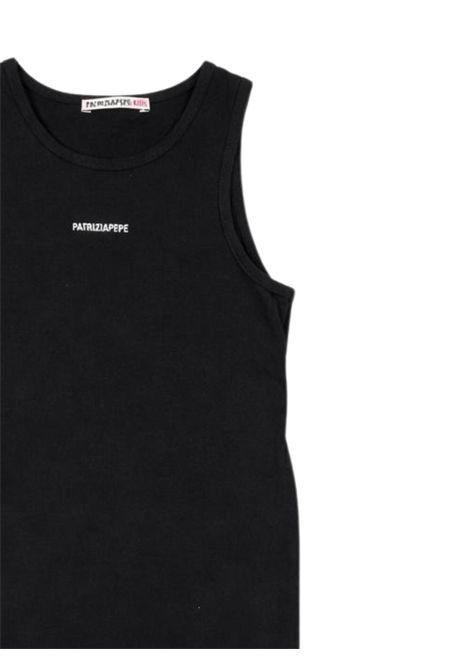 Abito bambina nero in cotone Patrizia Pepe | 7A0618NERO