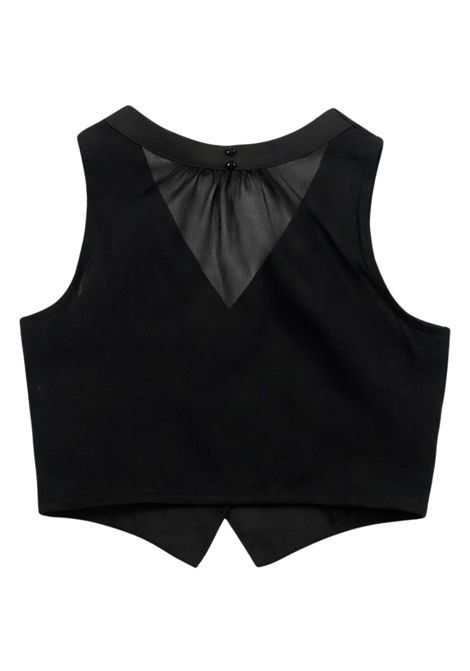 Gilet bambina nero Patrizia Pepe | 7C0273NERO