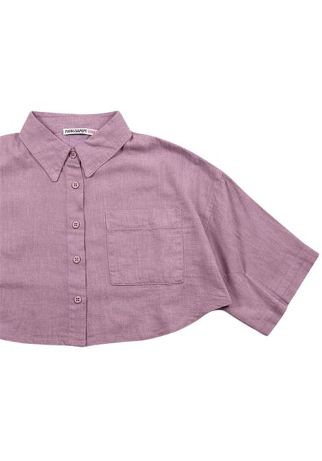 Camicia bambina rosa in lino Patrizia Pepe | 7C0275ROSA