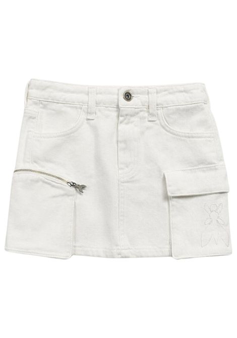Gonna bambina in cotone denim bianco Patrizia Pepe | 7G0147BIANCO