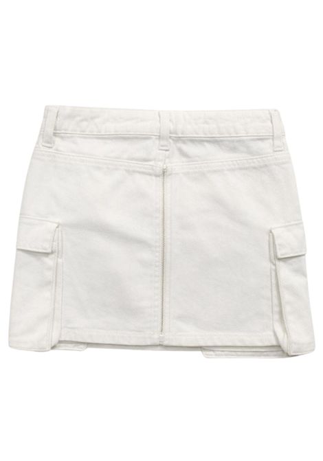 Gonna bambina in cotone denim bianco Patrizia Pepe | 7G0147BIANCO