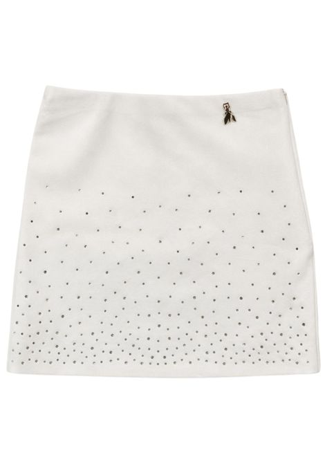Gonna bambina bianca con strass Patrizia Pepe | 7G0155BIANCO
