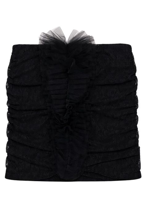 Gonna bambina nera merletto Patrizia Pepe | 7G0158NERO