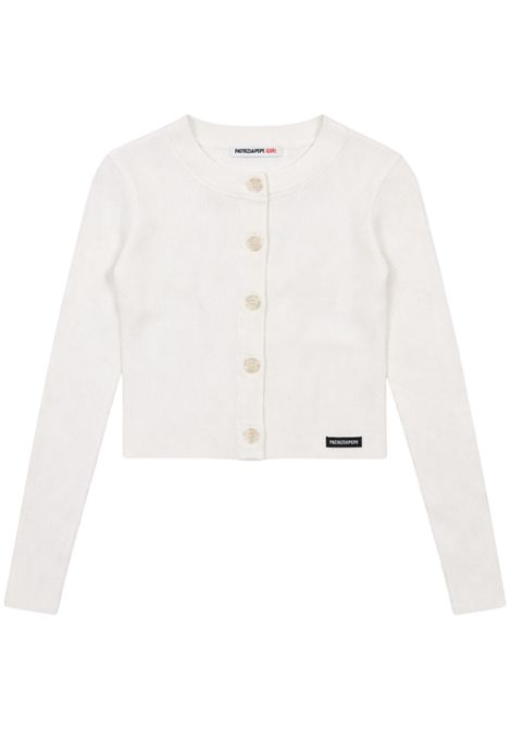 Cardigan bambina bianco in viscosa Patrizia Pepe | 7K0064BIANCO