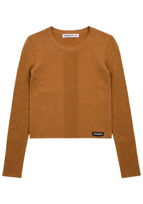 Maglia bambina beige in viscosa Patrizia Pepe | 7K0072BEIGE