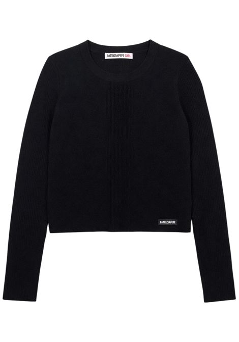 Maglia bambina nera in viscosa Patrizia Pepe | 7K0072NERO