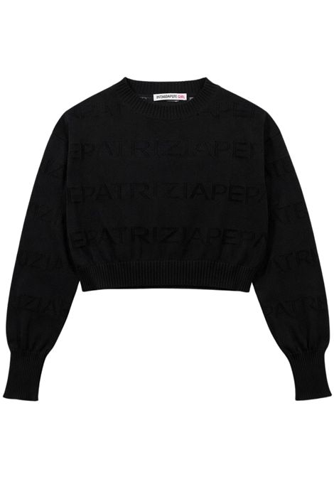 Maglia bambina nera in viscosa Patrizia Pepe | 7K0077NERO