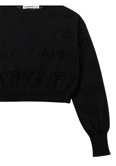 Maglia bambina nera in viscosa Patrizia Pepe | 7K0077NERO