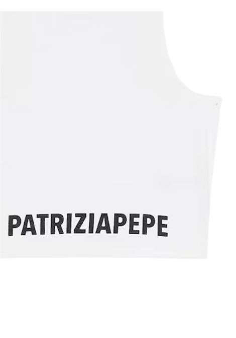 White viscose tank top for girls Patrizia Pepe | 7M0808/MABIANCO