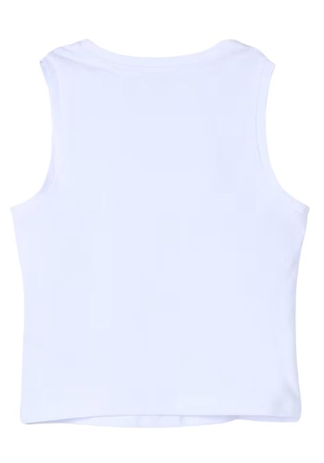 White cotton tank top for girls Patrizia Pepe | 7M0813/MABIANCO