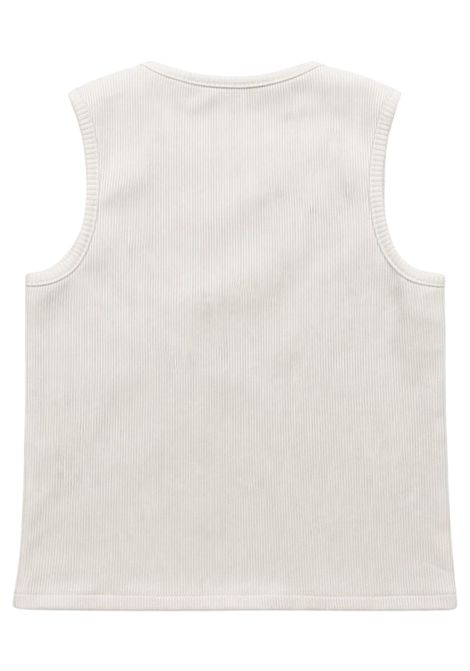Canotta bambina bianca in cotone Patrizia Pepe | 7M0906BIANCO