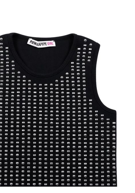 Canotta bambina nera in cotone Patrizia Pepe | 7M0906NERO