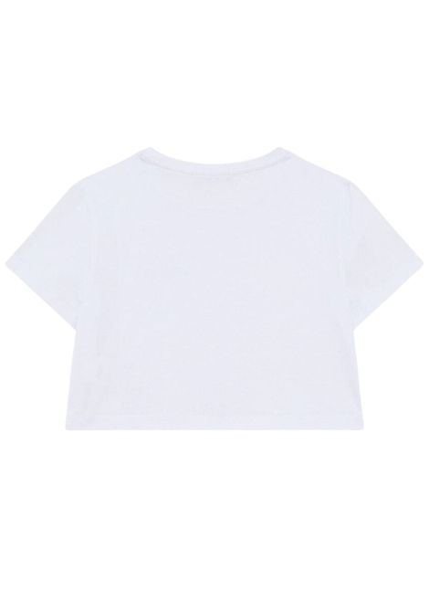 White cotton T-shirt for girls Patrizia Pepe | 7M0908/MABIANCO