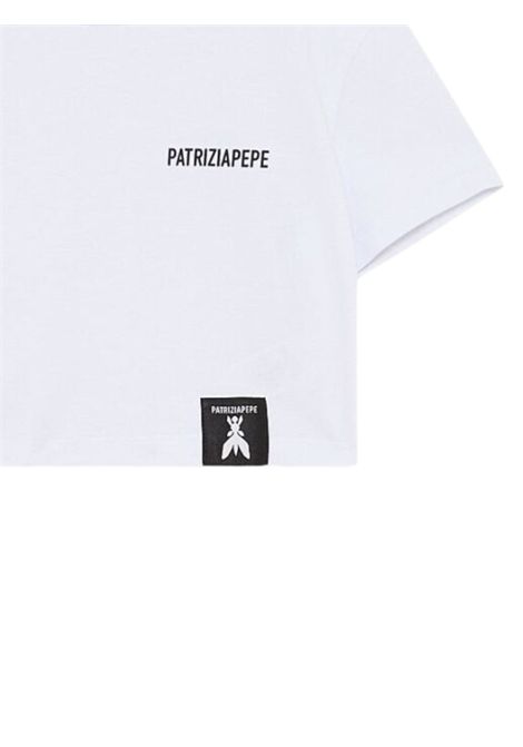White cotton T-shirt for girls Patrizia Pepe | 7M0908/MABIANCO