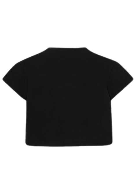 Black cotton T-shirt for girls Patrizia Pepe | 7M0920/MANERO