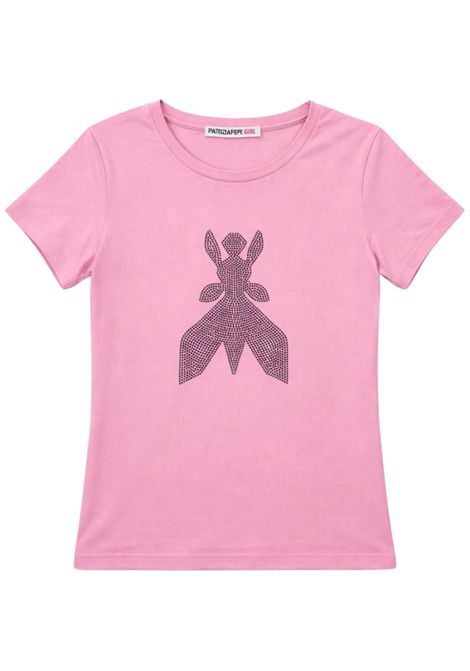 T-shirt bambina rosa in viscosa Patrizia Pepe | 7M0924ROSA
