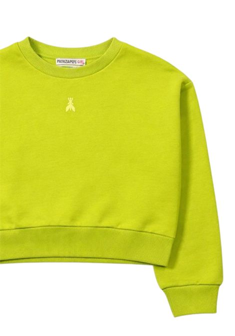 Felpa bambina verde in cotone Patrizia Pepe | 7M0932VERDE