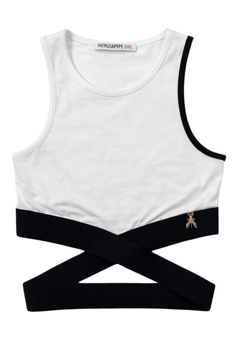 Top bambina bianco in viscosa Patrizia Pepe | 7M0957BIANCO