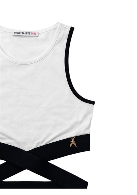 Top bambina bianco in viscosa Patrizia Pepe | 7M0957BIANCO