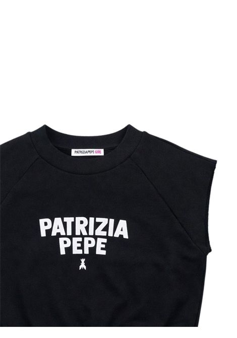 Felpa bambina nera in cotone Patrizia Pepe | 7M0960NERO