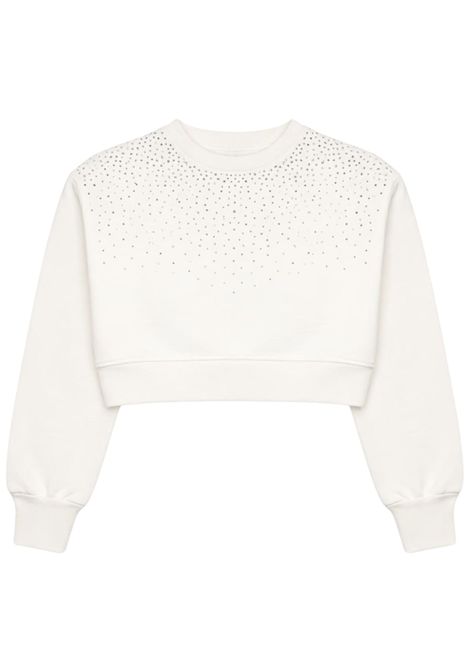 Felpa bambina bianca in cotone Patrizia Pepe | 7M0961BIANCO