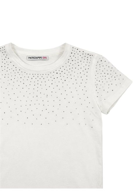 T-shirt bambina bianca in cotone Patrizia Pepe | 7M0963BIANCO