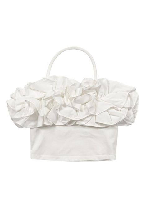 White cotton top for girls Patrizia Pepe | 7M0970BIANCO