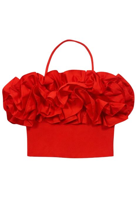 Top bambina rosso in cotone Patrizia Pepe | 7M0970ROSSO