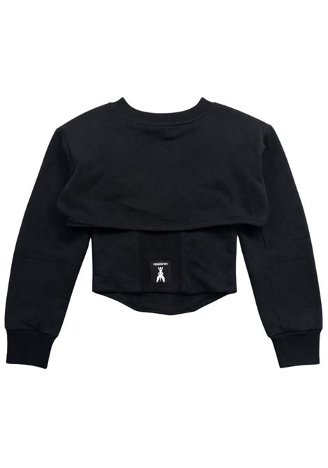 Black cotton sweatshirt for girls Patrizia Pepe | 7M0971NERO
