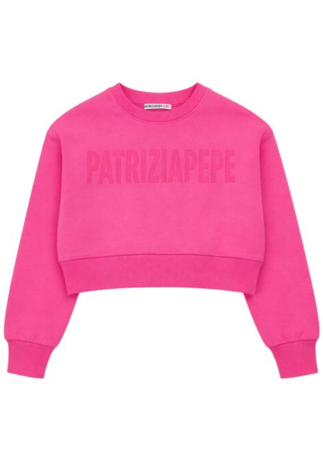 Felpa bambina fucsia in cotone Patrizia Pepe | 7M0973FUCSIA
