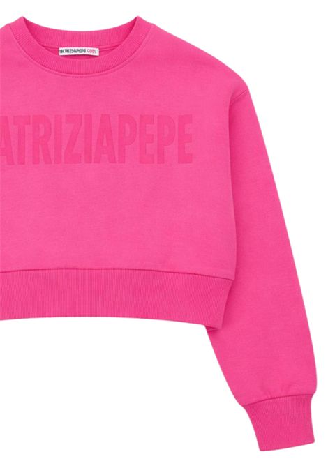 Felpa bambina fucsia in cotone Patrizia Pepe | 7M0973FUCSIA