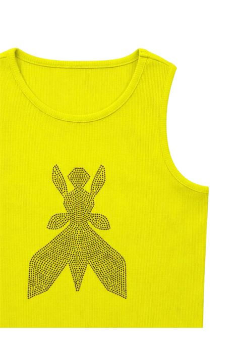 Canotta bambina verde fluo in cotone Patrizia Pepe | 7M0977VERDE FLUO