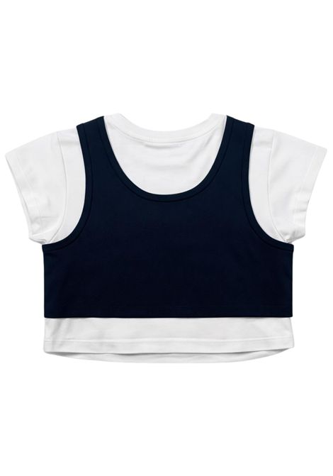 Girls' blue cotton T-shirt Patrizia Pepe | 7M0979BLU