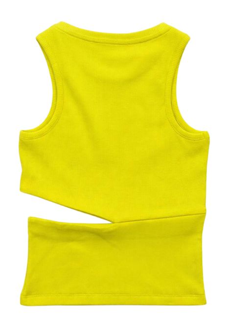 Girls' fluorescent green cotton tank top Patrizia Pepe | 7M0980VERDE FLUO