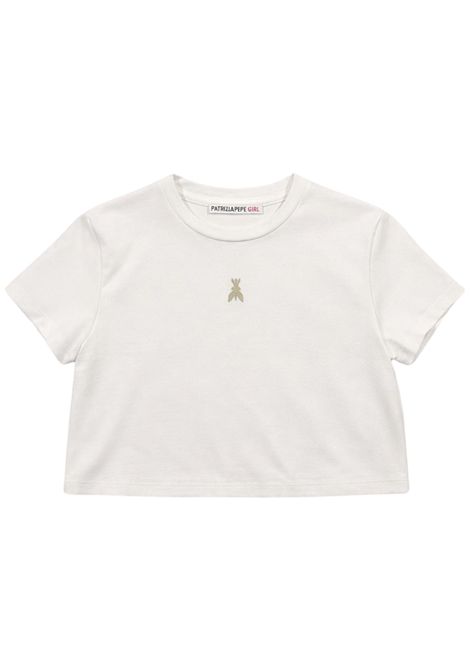 T-shirt bambina bianca in cotone Patrizia Pepe | 7M0987BIANCO