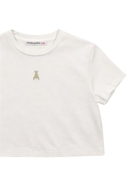 T-shirt bambina bianca in cotone Patrizia Pepe | 7M0987BIANCO