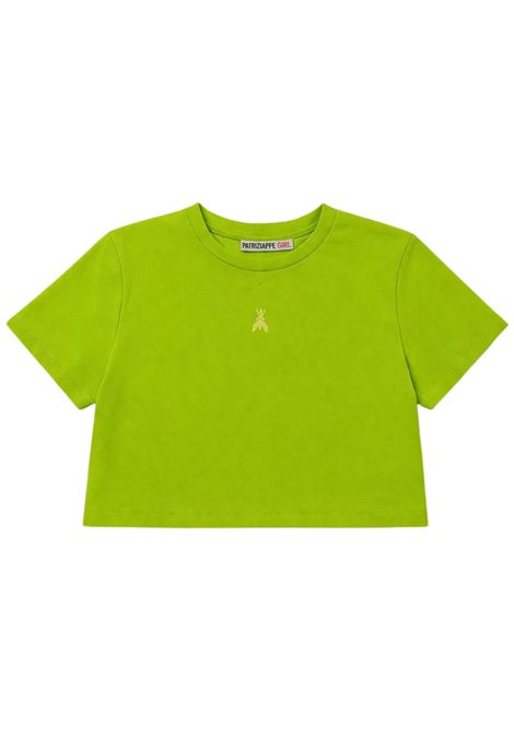 T-shirt bambina verde fluo in cotone Patrizia Pepe | 7M0987VERDE FLUO