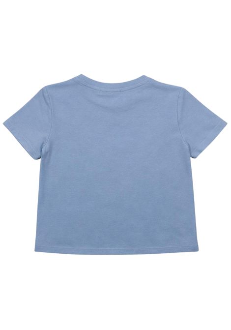 T-shirt bambina azzurra in cotone Patrizia Pepe | 7M0989AZZURRO