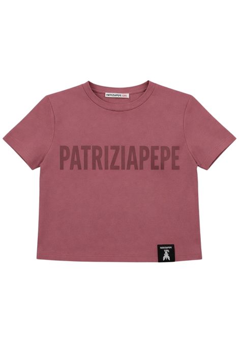 T-shirt bambina rosa in cotone Patrizia Pepe | 7M0989ROSA