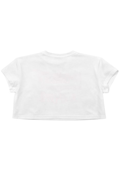 T-shirt bambina bianco/rosa in cotone Patrizia Pepe | 7M0991BIANCO/ROSA