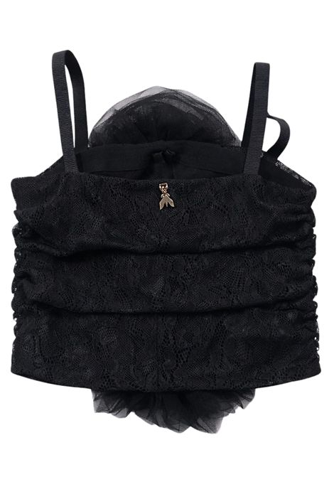 Top bambina nero merletto Patrizia Pepe | 7M0995NERO