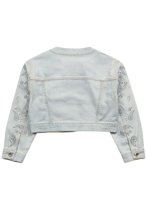 Giubbino bambina in cotone denim Patrizia Pepe | 7O0051DENIM
