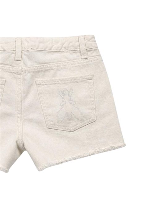 Shorts bambina bianco in cotone denim Patrizia Pepe | 7P0376BIANCO