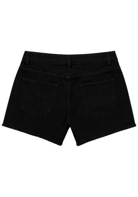 Shorts bambina nero in cotone denim Patrizia Pepe | 7P0376NERO
