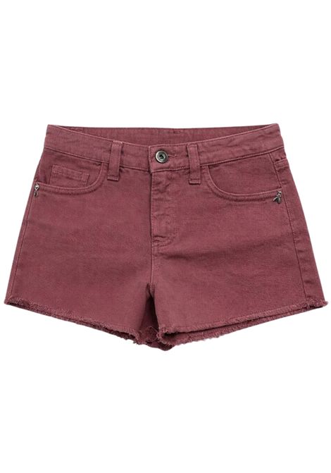 Shorts bambina rosa in cotone denim Patrizia Pepe | 7P0376ROSA
