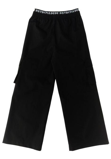 Black cotton trousers for girls Patrizia Pepe | 7P0385/MANERO