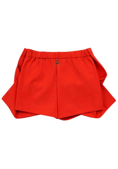 Coral red shorts for girls Patrizia Pepe | 7P0418ROSSO