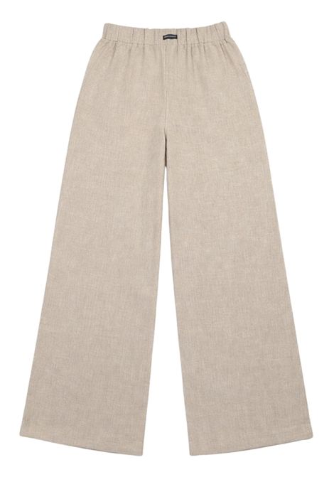 Pantalone bambina sabbia in lino Patrizia Pepe | 7P0420SABBIA